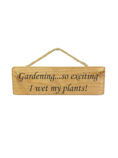 Gardening Wooden Hanging Wall Art Gift Sign