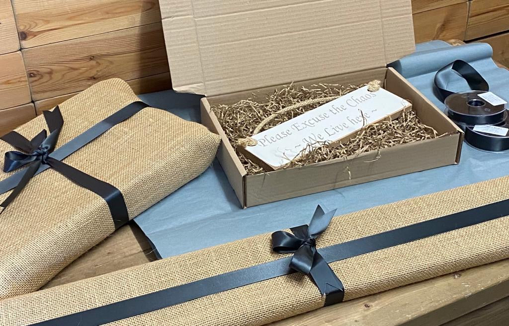 Austin Sloan handmade sign gift wrapping service
