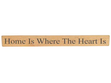 Home Is Where The Heart Is Wooden Wall Art Gift Sign