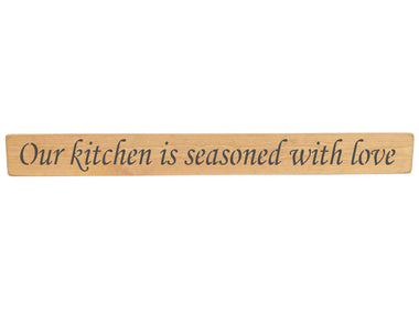 Our kitchen is seasoned with love Wooden Wall Art Gift Sign