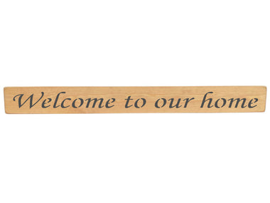 Welcome to our home Wooden Wall Art Gift Sign