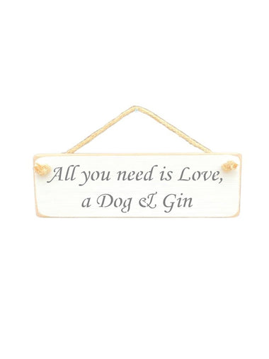 All you need is Love Wooden Hanging Wall Art Gift Sign