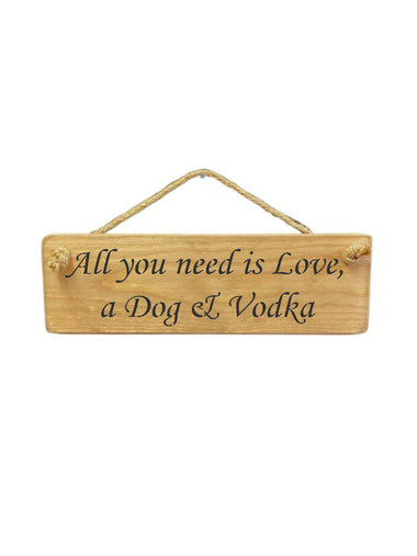 All you need is Love Wooden Hanging Wall Art Gift Sign.