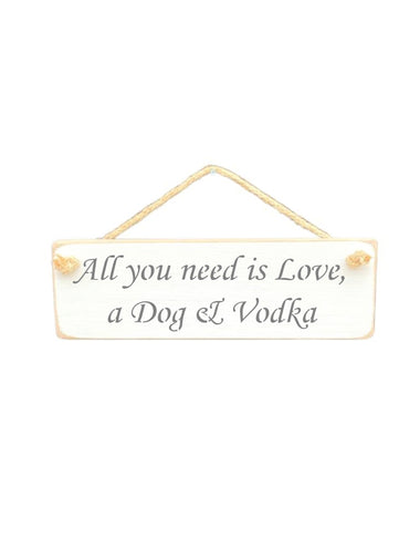 All you need is Love Wooden Hanging Wall Art Gift Sign.