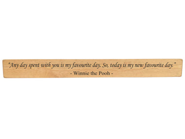 Any day spent with you Wooden Wall Art Gift Sign