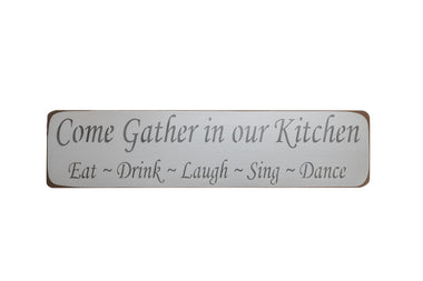 Come Wooden Wall Art Gift Sign