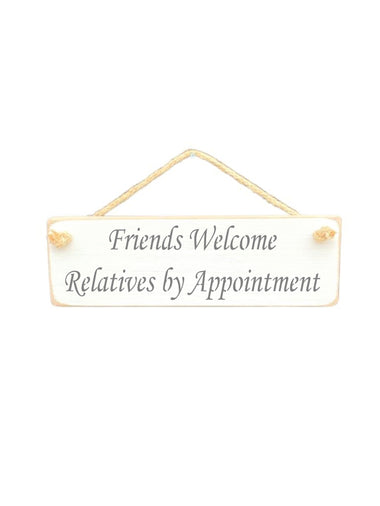 Friends Welcome Wooden Hanging Wall Art Gift Sign