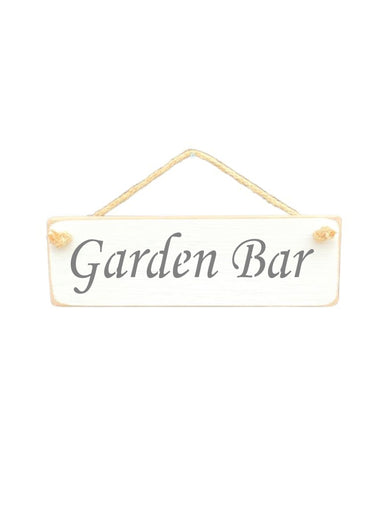 Garden Bar Wooden Hanging Wall Art Gift Sign