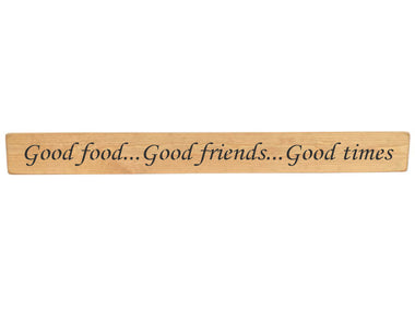 Good Food Wooden Wall Art Gift Sign