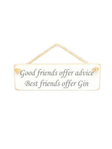 Good friends Wooden Hanging Wall Art Gift Sign.
