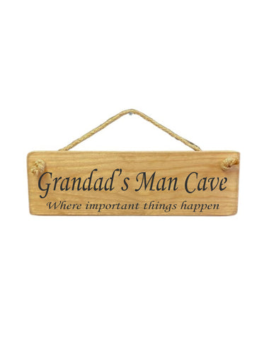 Grandad's Wooden Hanging Wall Art Gift Sign