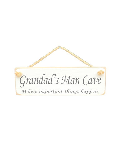 Grandad's Wooden Hanging Wall Art Gift Sign