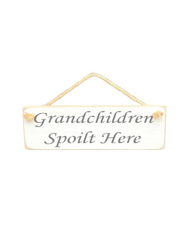 Grandchildren Wooden Hanging Wall Art Gift Sign
