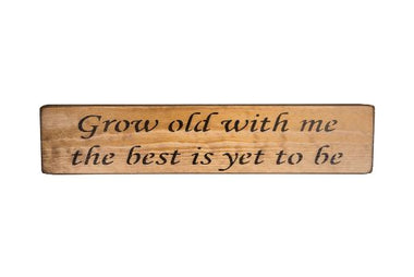 Grow Wooden Wall Art Gift Sign