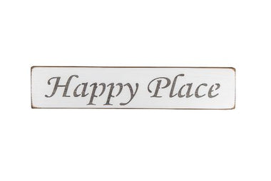 Happy Wooden Wall Art Gift Sign