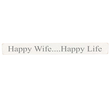 Happy Wooden Wall Art Gift Sign