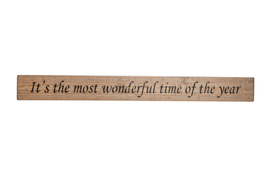 It's the most wonderful time of the year sign, christmas decoration