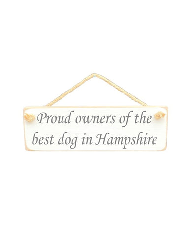 Proud owners of the best dog in Personalised Area