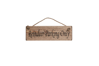 Reindeer Parking Only Sign, Christmas Decoration