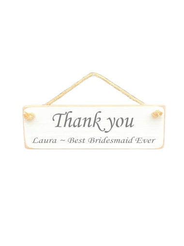 Thank You Personalised Sign