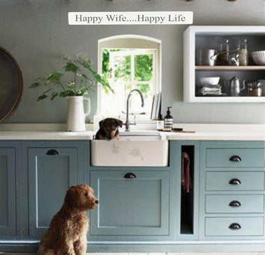 Happy Wife...Happy Life Wooden Wall Art Gift Sign